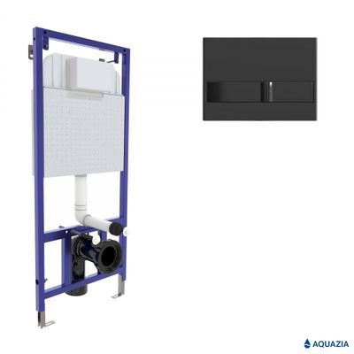 Инсталляция VISAM SLIM 525 для подвесного унитаза (L6 Черный глянец)