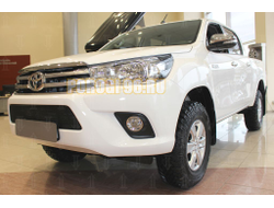 Защита радиатора Toyota Hilux 2011-2015 black PREMIUM