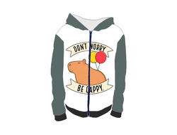 Толстовка 3D с полной запечаткой Капибара, Kapibara-san №23