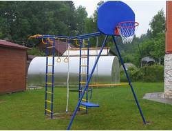 Уличный ДСК Веселый непоседа  Модель №2 c качелями на цепях в Воронеже