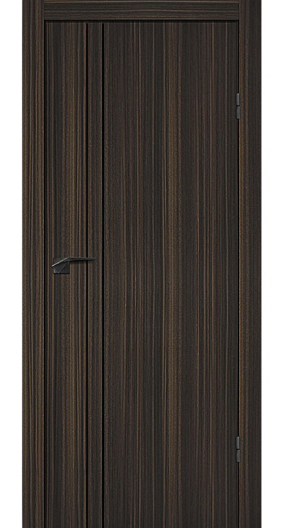 Дверь P-20 AL Эвкалипт африканский с черными молдингами