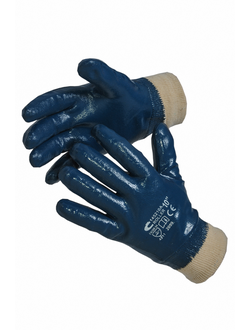 Перчатки МБС с полным нитриловым покрытием манжет-тканевая