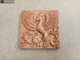 Декор-изразец к плитке под кирпич Kamastone Сказочные животные и цветы 11318, комплект 16шт с медью