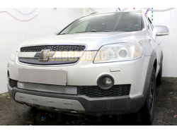 Защита радиатора Chevrolet Captiva 2006-2011 chrome верх
