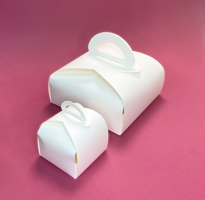 Упаковка сборная кондитерская с/р (белая), 100*100*100мм