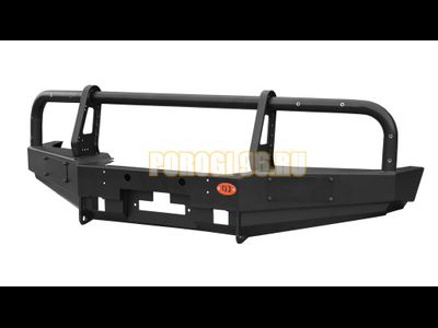 Передний силовой бампер серии Трофи на Mitsubishi Pajero II 1991-1999 (02.130.01)