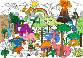 ПЛАКАТ ДЛЯ РИСОВАНИЯ "РАСКРАСКА"