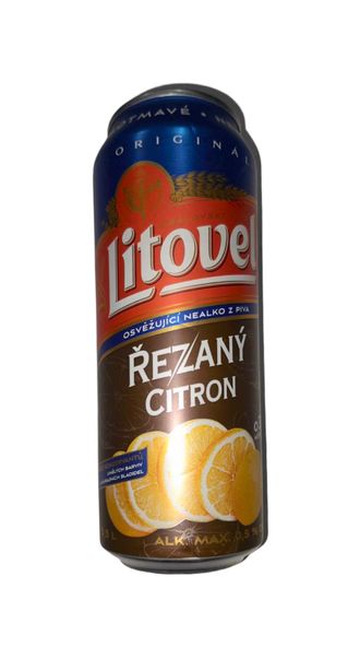 Литовел Резаный Цитрон (Litovel REZANY Citron Nealko) безалкогольное, Чехия, объем 0,5 л