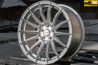 Комплект дисков R17 8,0J ET+35 5*100 Shogun S15 Серебро с полированными лучами (S292)