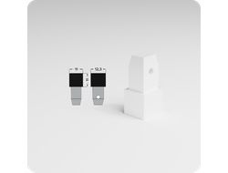 Фурнитура КПк 11-10 для плиточного профиля ПК 11-10.2700.9003 Белый глянец