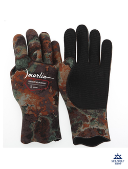 Перчатки неопреновые 5мм Marlin ULTRASTRETCH brown р.L