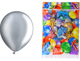 4627154837489 Воздушные шарики: супер металлик, МС-3575 ,цветные /ассорти/, в упаковке 50 штук, размер №12.