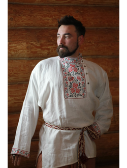 Славянская рубаха Цветочная