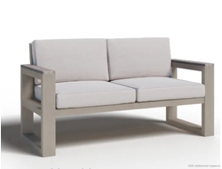 Диван Мельбурн двухместный из алюминия