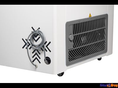 Ларь морозильный GELLAR FG 250 С прямое стекло серый