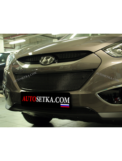 Premium защита радиатора для Hyundai ix35 (2010-2015) из 2-х частей