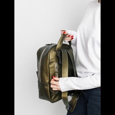 Женский кожаный рюкзак Albiate Premium gold kiwi (арт. 
3103-59)