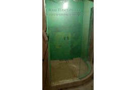 подготовка душевой к укладке мозаики