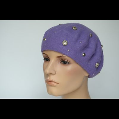 Лавандовый берет фетровый Vizio Италия 3633 BL