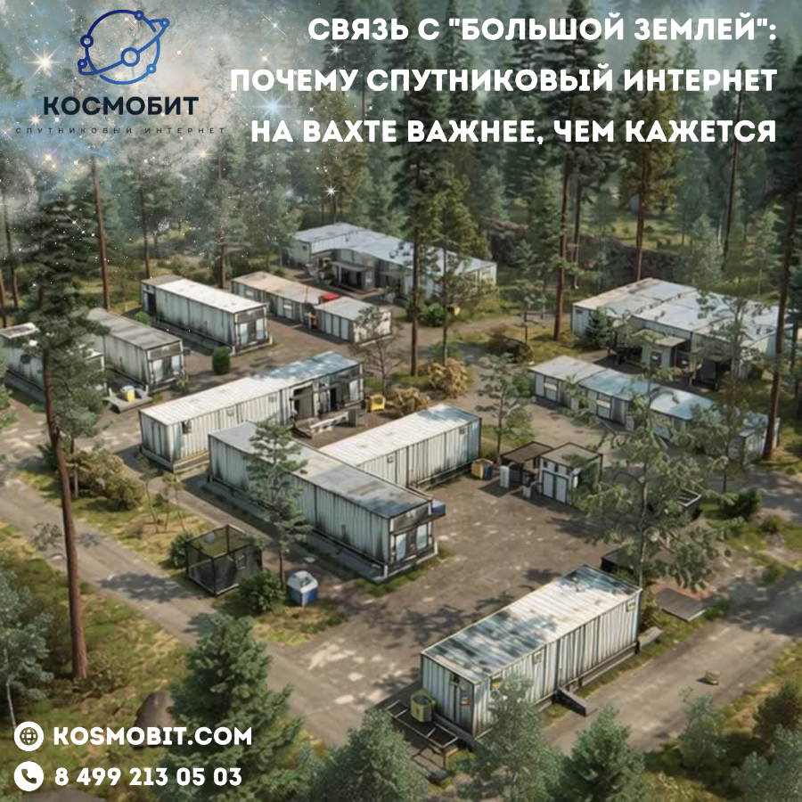 Связь с "большой землей": почему спутниковый интернет на вахте важнее, чем кажется