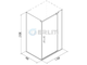 Душевая ширма  ER10112H-C1/120*90*200/ прямоугольная
