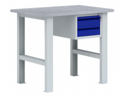 Металлический верстак с подвесной тумбой ВП - Э