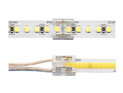 Коннектор прямой универсальный для светодиодных лент 10мм  (15.0222)  AQ