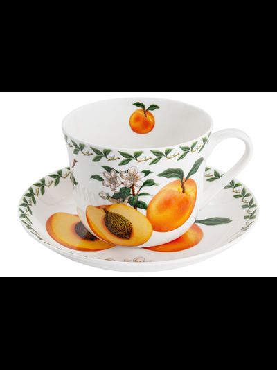 Чашка с блюдцем Абрикос 480 мл