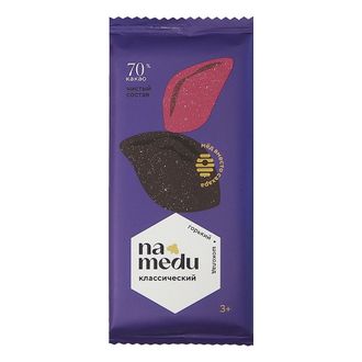 Шоколад на меду горький классический, 70г (Na medu)