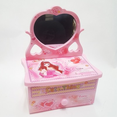 Музыкальная шкатулка с зеркалом и танцующей балериной для девочек