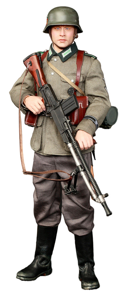 ПРЕДЗАКАЗ - Немецкий пулеметчик - Коллекционная фигурка 1/6 WWII German Gunner – Friedrich (D80191) - DID ?ЦЕНА: 23500 РУБ.?