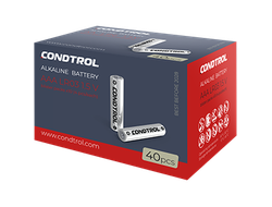 Щелочная батарея Condtrol AAA LR03 40 штук