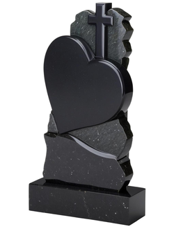 Надгробный памятник Крест на сердце