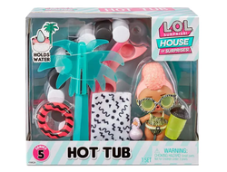 Кукла L.O.L. Surprise! Furniture Playset Hot Tub and Vacay Babay 580232EUC