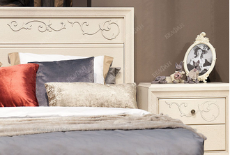 Кровать Соната 160 с декором (низкое изножье), Belfan