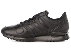 Adidas ZX 700 черные кожаные мужские