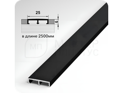 ПРОФИЛЬ РАЗДЕЛИТЕЛЬНЫЙ П-ОБРАЗНЫЙ ПП 01.2700.15 ЧЕРНЫЙ