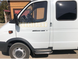 Пороги с накладным листом d42 для ГАЗель Соболь