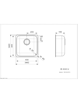 Мойка Reginox IB 40x40 U OKG lux