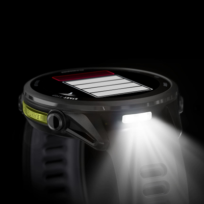 Часы Garmin Forerunner 970 Carbon Grey DLC Titanium Black / Translucent Whitestone