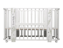 Детская кроватка 5в1 Sweet Baby Arte Белый / заяц