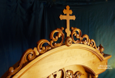 Киот напольный, резьба по дереву