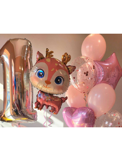 НАБОР ВОЗДУШНЫХ ШАРОВ "ПЕРВЫЙ НЕЖНЫЙ ПОДАРОК"