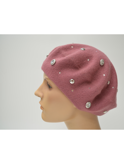 Терракотовый берет женский Vizio Италия 3633