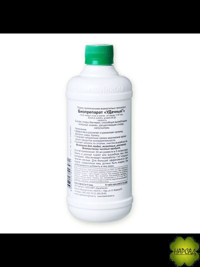 Удачный – биопрепарат для туалетов и выгребных ям – 0,5 л (НА 10 КУБ. М)