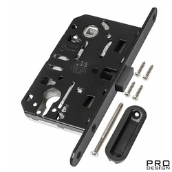 Магнитный замок AGB Mediana Polaris CL под цилиндр, черный