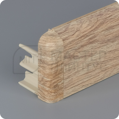 Плинтус с кабель-каналом Comfort Classic 80 80х16х2200 мм. Дуб латте 270