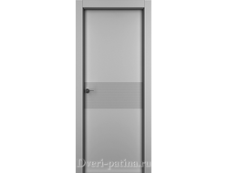 Дверь Лайн грей, серая эмаль хай-тек