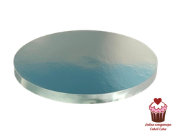 Поднос для торта Серебро. Диаметр 40 см. Высота 2 см.