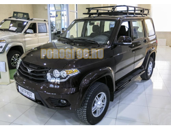 Силовая защита штатных порогов Uaz Patriot (2014-...)